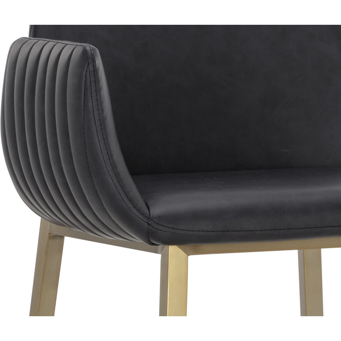 Lucano 40 inch Bravo Black Barstool